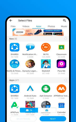 SHAREit Transfer & Files Guia App Share helper скриншот 4