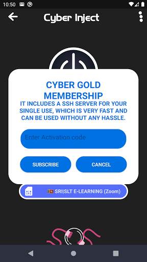 Cyber Inject Lite - Free SSH/SSL/HTTP Tunnel VPN screenshot 5