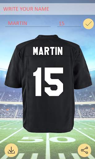 Name Your Football Jersey (Offline) screenshot 7