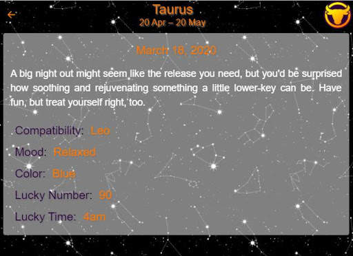 My Concise Horoscope screenshot 4