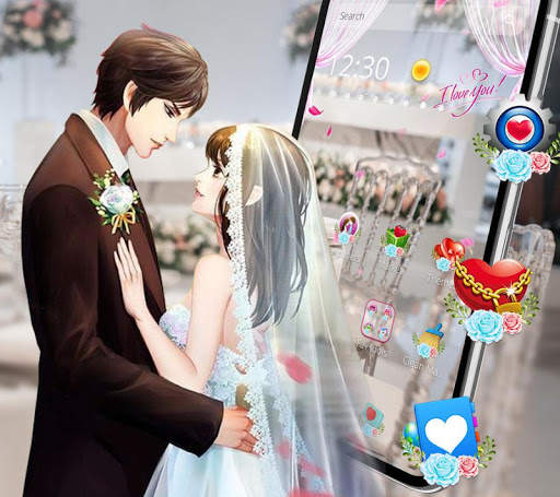 Romantic Wedding Sweet Couple Theme screenshot 2