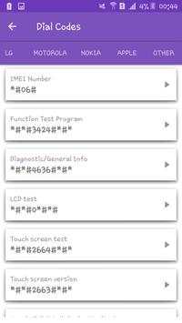Secret Codes For Andorid Phones screenshot 5