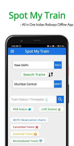 Spot My Train- Indian Railway Offline,Train status screenshot 1