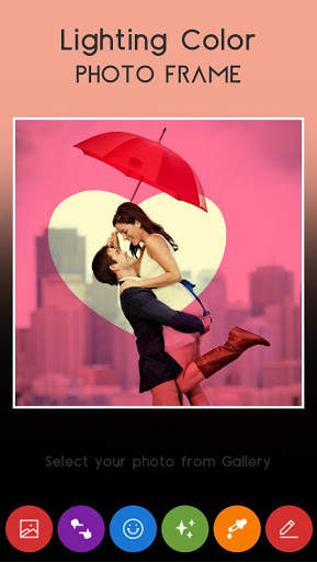 Color Shades on Photo : Lighting Color Photo Frame screenshot 1