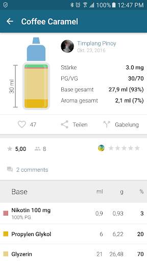 E-Liquid Recipes screenshot 2