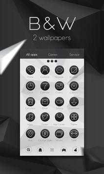 Black & White Launcher Theme screenshot 3