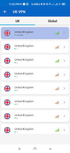 UK VPN screenshot 3