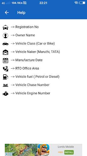 Vehicle Registration Details screenshot 5