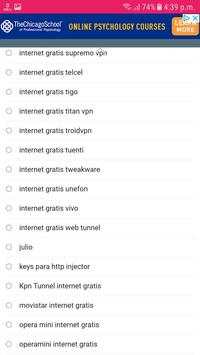 Internet Gratis Android screenshot 3