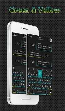 Green & Yellow Keyboard Theme screenshot 1