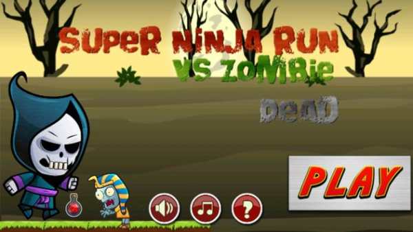 Super Ninja Run vs Zombie Mati screenshot 1