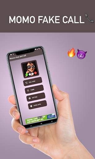 Creepy momo fake video call screenshot 1