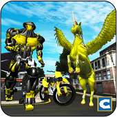 US Robotic Unicorn Transform Bike Game logo