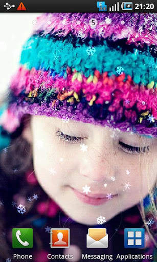 Photo Snow Live Wallpaper screenshot 2