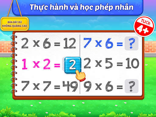 Trò chơi học toán phép nhân screenshot 8