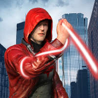 Incredible Flying SuperHero 3D logo