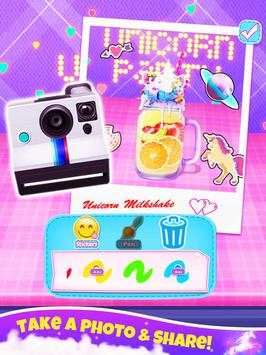 Rainbow Unicorn Milkshake: Cooking Games for Girls screenshot 4