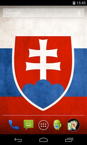 Slovakia Flag Live Wallpaper screenshot 1