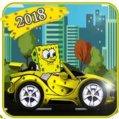 sponjbob hil car racing logo