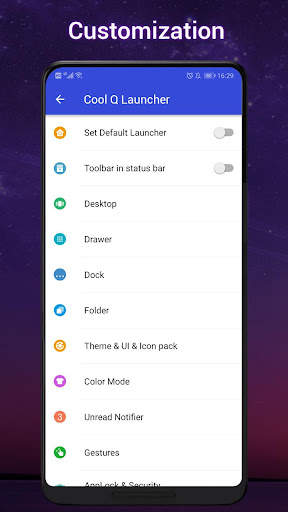 Cool Q Launcher for Android 10 screenshot 7