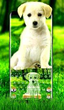 Innocent Cute Puppy Keyboard Theme screenshot 1
