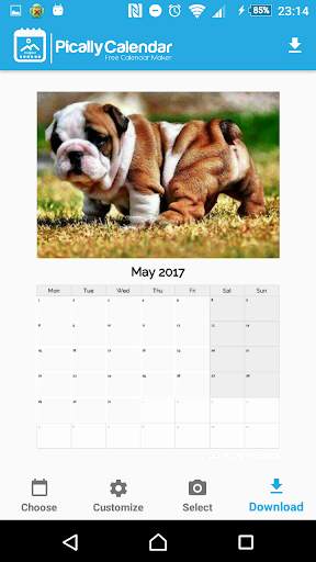 Pically – Free Calendar Maker 2 تصوير الشاشة