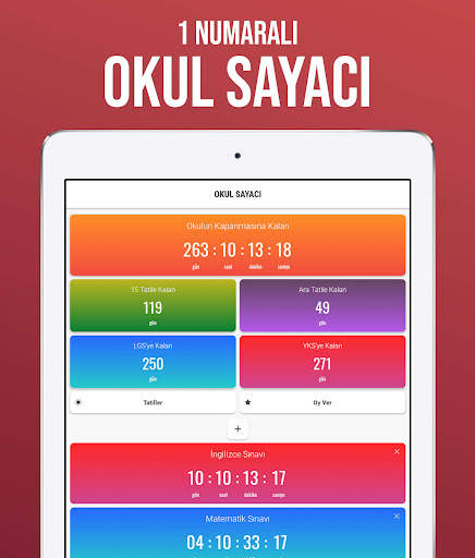 Tatil Sayacı - Okul Sayacı screenshot 5