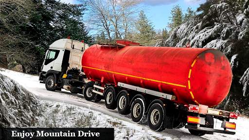 Hill Oil Tanker Truck Transport Driving Simulator screenshot 2
