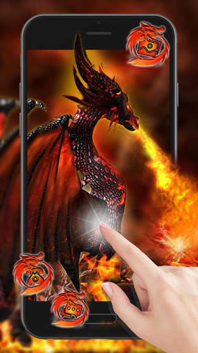 Fire Dragon Launcher Theme Live HD Wallpapers скриншот 1