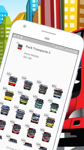 Stickers de Transporte para WhatsApp WAStickerApps screenshot 6