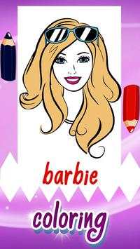 Coloring Game for Barbie screenshot 1