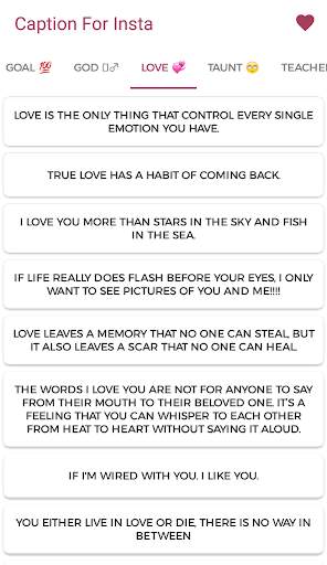 Captions for Instagram 2020 - Unique Captions screenshot 6
