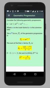 Algebra Formulas скриншот 3