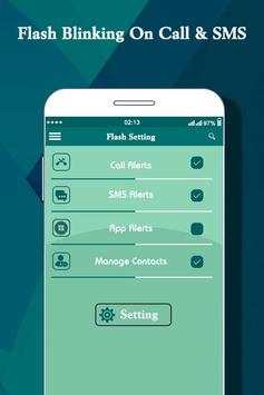 Flashlight Blinking Alert on Call & SMS screenshot 4