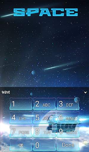 Space Animated Keyboard   Live screenshot 5