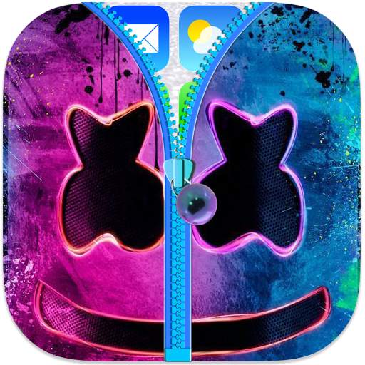 Marshmello zipper lock screen 1.6