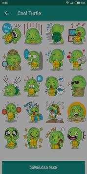 Cute Turtle WASticker App Emoji Emoticon Whatsapp screenshot 3