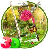 3D Rose Parallax Theme🌹