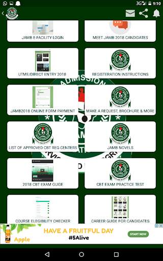 Jamb UTME 10 تصوير الشاشة