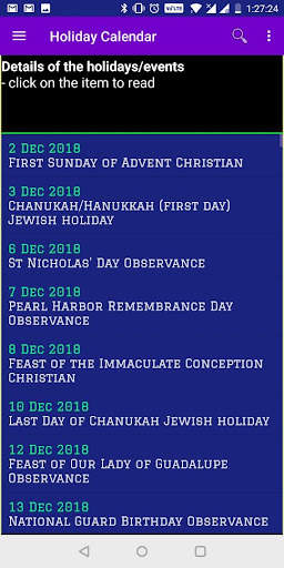 Holiday Calendar 2024 screenshot 7