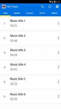 ABC Music Player screenshot 1