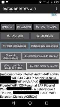 DATOS DE REDES WIFI screenshot 3