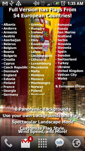EU Flags Free Live Wallpaper screenshot 1