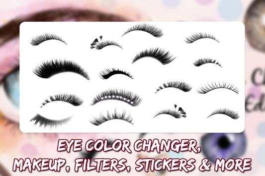 Eye Color Changer Photo Editor With Eye Stickers 3 تصوير الشاشة
