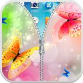 Butterfly Zipper Lock Screen icon
