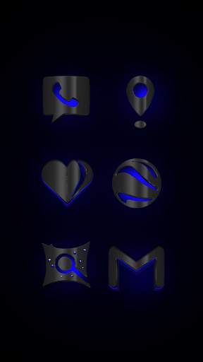 Akila blue Next Launcher theme screenshot 6