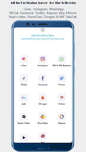 All Social Media Status Saver In One -Status Saver स्क्रीनशॉट 6