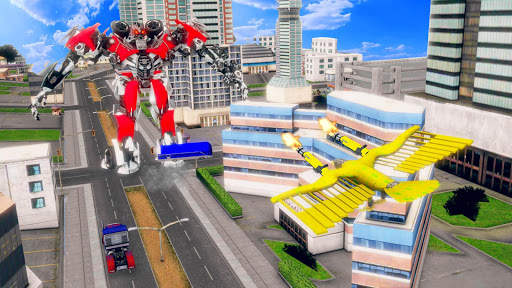 Flying Eagle Robot:Grand Robot Car Transformation स्क्रीनशॉट 4