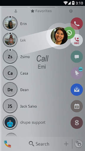 Shade Gray Phone Dialer Theme screenshot 5