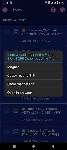 Torrent Search engine screenshot 4